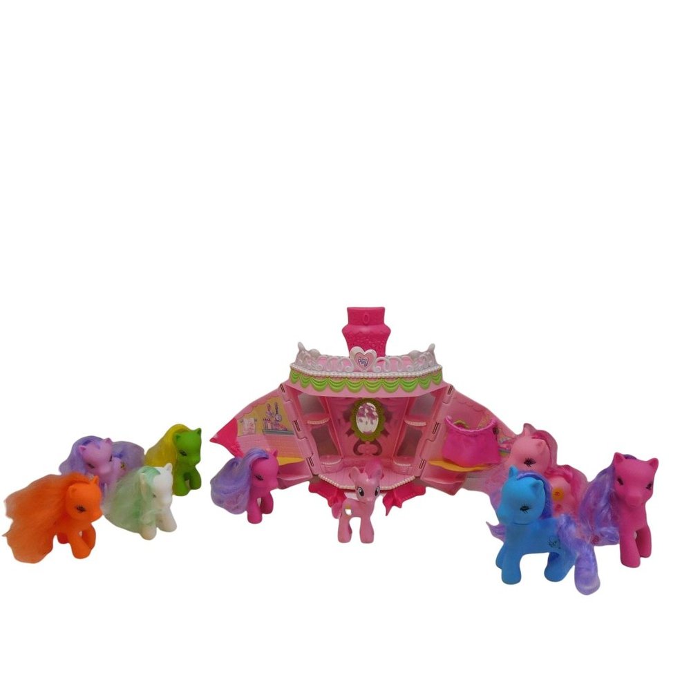 My Little Pony La-Ti-Da Hair Spa w/ 9 Ponys Lot Various Ponys B1-B2